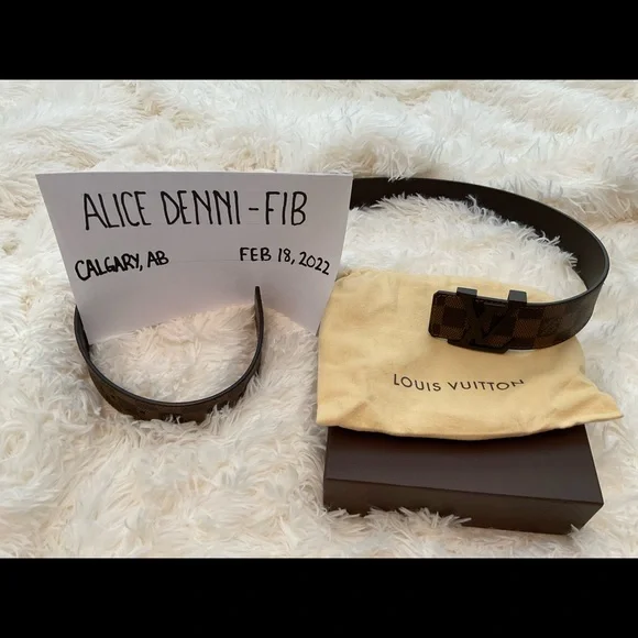 SOLD!! SOLD!!! SOLD!! LOUIS VUITTON INITIALES BELT 40MM - Picture 5 of 6